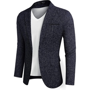 image:imageCOOFANDY Mens Casual Blazer Slim Fit Suit Jackets Lightweight One Button Business Sport Coats2  Blue