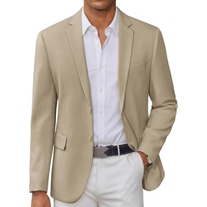 image:imageCOOFANDY Mens Casual Blazer Slim Fit Two Button Lightweight Sport Coats Business Suit JacketLight Khaki