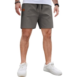 image:imageCOOFANDY Mens Casual Cotton Shorts Summer Beach 5 Inch Shorts Lightweight Drawstring Elastic Waist Chino Golf ShortsDeep Grey