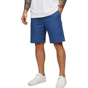 image:imageCOOFANDY Mens Casual Shorts Cotton Drawstring 9 inch Chino Shorts Stretch Elastic Waist Summer Beach Golf ShortsDenim Blue