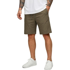 image:imageCOOFANDY Mens Casual Shorts Cotton Drawstring 9 inch Chino Shorts Stretch Elastic Waist Summer Beach Golf ShortsOlive Green