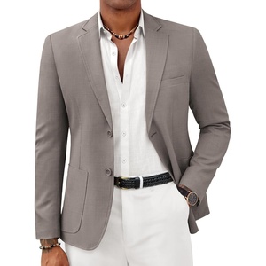 image:imageCOOFANDY Mens Casual Sport Coat Lightweight Two Button Blazer Slim Fit Business JacketsGrey