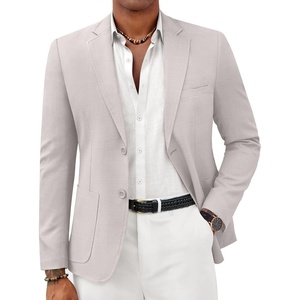 image:imageCOOFANDY Mens Casual Sport Coat Lightweight Two Button Blazer Slim Fit Business JacketsLight Grey