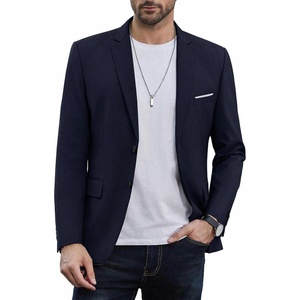 image:imageCOOFANDY Mens Causal Blazer Two Button Suit Jackets Lightweight Slim Fit Sports CoatsNavy Blue