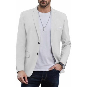 image:imageCOOFANDY Mens Causal Blazer Two Button Suit Jackets Lightweight Slim Fit Sports CoatsWhite