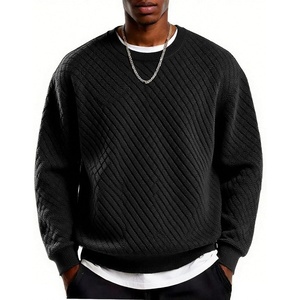 image:imageCOOFANDY Mens Crewneck Sweatshirt Geometric Texture Casual Long Sleeve Sweatshirts Fashion Pullover ShirtsBlack