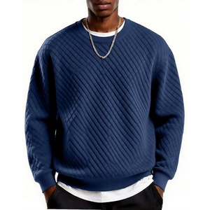 image:imageCOOFANDY Mens Crewneck Sweatshirt Geometric Texture Casual Long Sleeve Sweatshirts Fashion Pullover ShirtsNavy