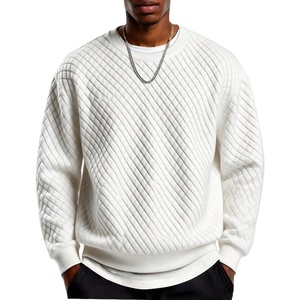 image:imageCOOFANDY Mens Crewneck Sweatshirt Geometric Texture Casual Long Sleeve Sweatshirts Fashion Pullover ShirtsWhite