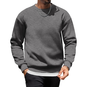 image:imageCOOFANDY Mens Crewneck Sweatshirts Long Sleeves Fleece Sweatshirts Thermal Casual Pullover ShirtDark Gray