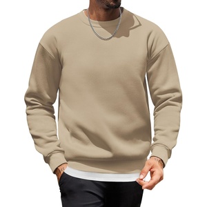 image:imageCOOFANDY Mens Crewneck Sweatshirts Long Sleeves Fleece Sweatshirts Thermal Casual Pullover ShirtKhaki