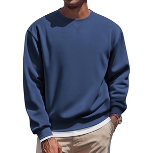 image:imageCOOFANDY Mens Fleece Crewneck Sweatshirt Casual Long Sleeve Pullover Fall Winter Warm Sweatshirts Fashion PulloversNavy Blue