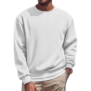 image:imageCOOFANDY Mens Fleece Crewneck Sweatshirt Casual Long Sleeve Pullover Fall Winter Warm Sweatshirts Fashion PulloversWhite