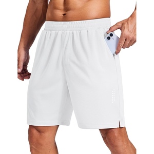 image:imageCOOFANDY Mens Gym Athletic Shorts with Zipper Pockets Quick Dry 7 Workout Running Training ShortsWhite