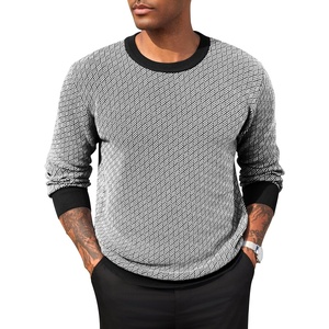 image:imageCOOFANDY Mens Knitted Dress Sweaters Casual Pullover Sweater Soft Long Sleeve Slim Fit Crewneck SweaterNavy Blue