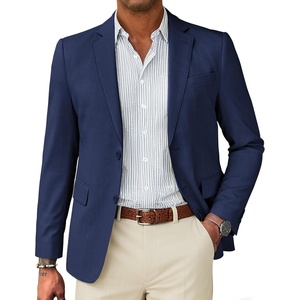 image:imageCOOFANDY Mens Linen Casual Blazer Slim Fit Sport Coat Two Button Summer Suit Jacket Lightweight Business Sport JacketNavy Blue