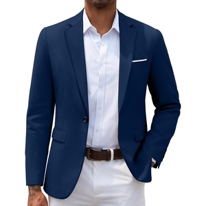 image:imageCOOFANDY Mens Slim Fit Casual Blazers Lightweight Sport Coats One Button Suit JacketsBlue