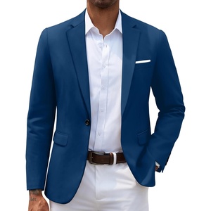 image:imageCOOFANDY Mens Slim Fit Casual Blazers Lightweight Sport Coats One Button Suit JacketsNavy Blue