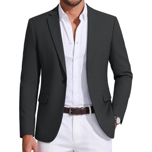 image:imageCOOFANDY Mens Sport Coat Casual Blazer One Button Business Suit JacketDark Grey