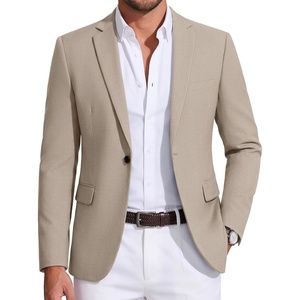 image:imageCOOFANDY Mens Sport Coat Casual Blazer One Button Business Suit JacketKhaki