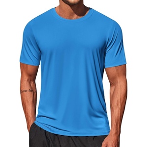 image:imageCOOFANDY Mens Swim Shirt Short Sleeve UPF 50 Sun Shirt Rash Guard TShirts Quick Dry Beach Shirts BreathableBlue