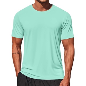 image:imageCOOFANDY Mens Swim Shirt Short Sleeve UPF 50 Sun Shirt Rash Guard TShirts Quick Dry Beach Shirts BreathableIce Green