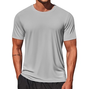 image:imageCOOFANDY Mens Swim Shirt Short Sleeve UPF 50 Sun Shirt Rash Guard TShirts Quick Dry Beach Shirts BreathableLight Grey