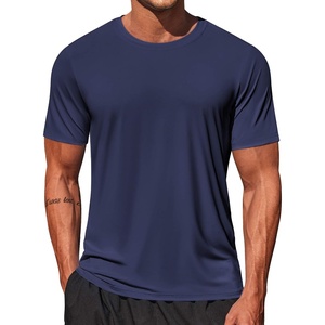 image:imageCOOFANDY Mens Swim Shirt Short Sleeve UPF 50 Sun Shirt Rash Guard TShirts Quick Dry Beach Shirts BreathableNavy Blue