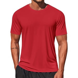 image:imageCOOFANDY Mens Swim Shirt Short Sleeve UPF 50 Sun Shirt Rash Guard TShirts Quick Dry Beach Shirts BreathableRed
