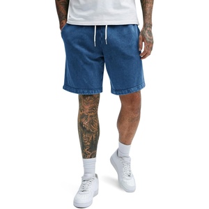 image:imageCOOFANDY Mens Washed Vintage Shorts Casual Relaxed Fit Drawstring Waist Beach Shorts Streetwear Style with 3 PocketsBlue