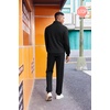 image:imageCOOFANDY 2 Piece Set for Men Casual 14 Zip Track Suits Set Long Sleeve Quarter Pullover Jogging Suits 2025 Fashion OutfitsAll Black