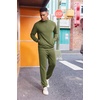 image:imageCOOFANDY 2 Piece Set for Men Casual 14 Zip Track Suits Set Long Sleeve Quarter Pullover Jogging Suits 2025 Fashion OutfitsArmy Green