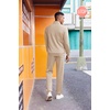 image:imageCOOFANDY 2 Piece Set for Men Casual 14 Zip Track Suits Set Long Sleeve Quarter Pullover Jogging Suits 2025 Fashion OutfitsCream