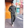 image:imageCOOFANDY 2 Piece Set for Men Casual 14 Zip Track Suits Set Long Sleeve Quarter Pullover Jogging Suits 2025 Fashion OutfitsDark Grey