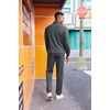 image:imageCOOFANDY 2 Piece Set for Men Casual 14 Zip Track Suits Set Long Sleeve Quarter Pullover Jogging Suits 2025 Fashion OutfitsDark Grey