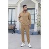 image:imageCOOFANDY 2 Piece Set for Men Casual 14 Zip Track Suits Set Long Sleeve Quarter Pullover Jogging Suits 2025 Fashion OutfitsKhaki