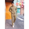 image:imageCOOFANDY 2 Piece Set for Men Casual 14 Zip Track Suits Set Long Sleeve Quarter Pullover Jogging Suits 2025 Fashion OutfitsKhaki