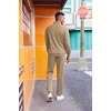 image:imageCOOFANDY 2 Piece Set for Men Casual 14 Zip Track Suits Set Long Sleeve Quarter Pullover Jogging Suits 2025 Fashion OutfitsKhaki