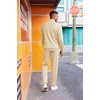 image:imageCOOFANDY 2 Piece Set for Men Casual 14 Zip Track Suits Set Long Sleeve Quarter Pullover Jogging Suits 2025 Fashion OutfitsLight Khaki