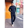 image:imageCOOFANDY 2 Piece Set for Men Casual 14 Zip Track Suits Set Long Sleeve Quarter Pullover Jogging Suits 2025 Fashion OutfitsNavy Blue
