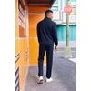 image:imageCOOFANDY 2 Piece Set for Men Casual 14 Zip Track Suits Set Long Sleeve Quarter Pullover Jogging Suits 2025 Fashion OutfitsNavy Blue