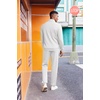 image:imageCOOFANDY 2 Piece Set for Men Casual 14 Zip Track Suits Set Long Sleeve Quarter Pullover Jogging Suits 2025 Fashion OutfitsWhite