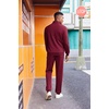 image:imageCOOFANDY 2 Piece Set for Men Casual 14 Zip Track Suits Set Long Sleeve Quarter Pullover Jogging Suits 2025 Fashion OutfitsWine Red