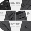 image:imageCOOFANDY Dress Suits for Men Two Button Slim Fit Suit Tuxedo Suit Jacket Wedding Jacket Blazer Suit Dark Grey XXL