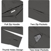 image:imageCOOFANDY FullZip Mens Lightweight Hoodie UPF 50  Breathable Sun Protection Jacket with Pockets for Golf Fishing HikingDark Grey