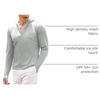 image:imageCOOFANDY FullZip Mens Lightweight Hoodie UPF 50  Breathable Sun Protection Jacket with Pockets for Golf Fishing HikingLight Gray