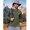 image:imageCOOFANDY Long Sleeve Shirts for Men Moisture Wicking Activewear TShirts Workout Running ShirtsArmy Green