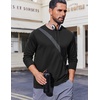 image:imageCOOFANDY Long Sleeve Shirts for Men Moisture Wicking Activewear TShirts Workout Running ShirtsBlack