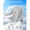 image:imageCOOFANDY Long Sleeve Shirts for Men Moisture Wicking Activewear TShirts Workout Running ShirtsLight Grey