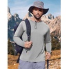 image:imageCOOFANDY Long Sleeve Shirts for Men Moisture Wicking Activewear TShirts Workout Running ShirtsLight Grey