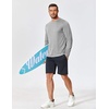 image:imageCOOFANDY Long Sleeve Shirts for Men Moisture Wicking Activewear TShirts Workout Running ShirtsLight Grey